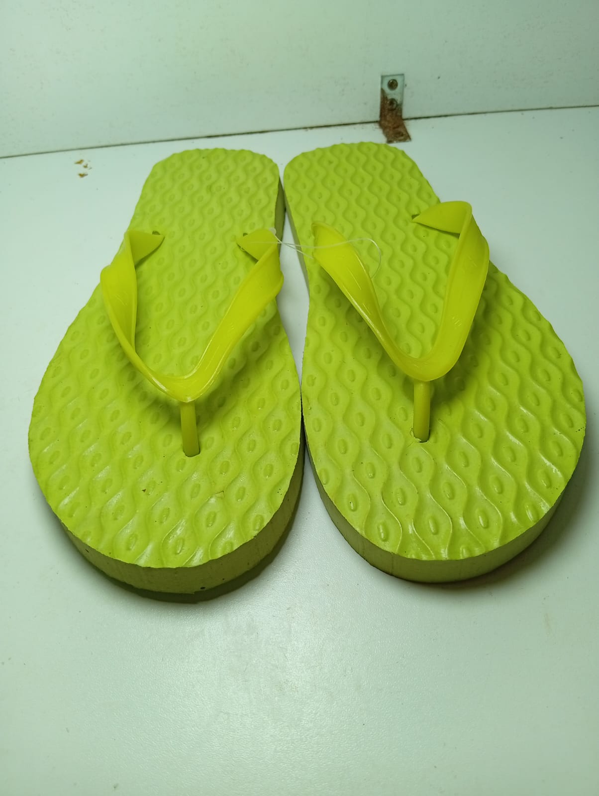 Textured Aqua slippers (Green)